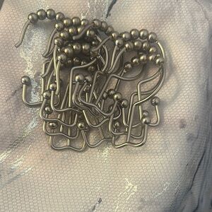 Elegant Gold Shower Curtain Hooks